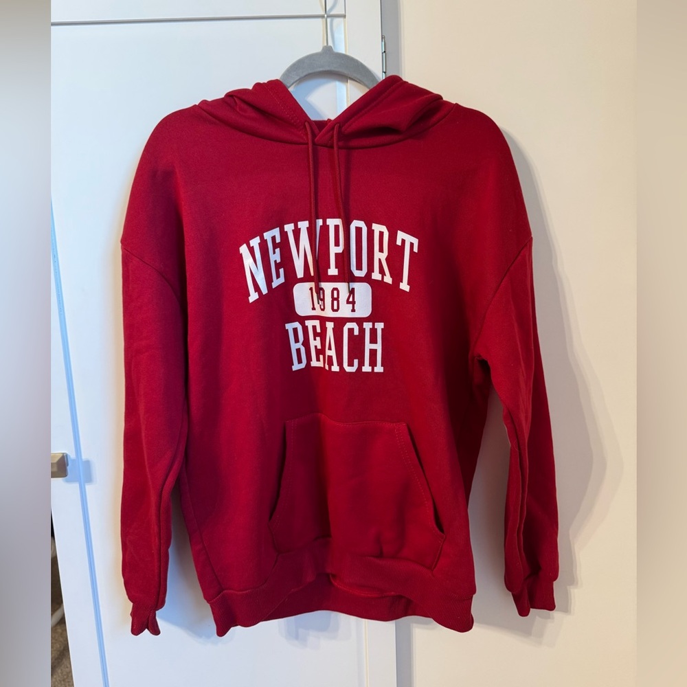 Women’s Newport Beach Red Hoodie